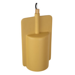 Betonowa lampa wisząca Bat żółta