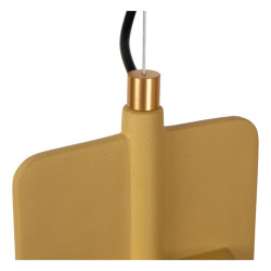 Betonowa lampa wisząca Bat żółta