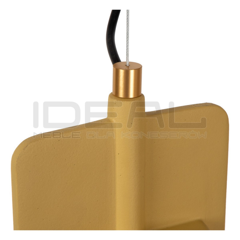 Betonowa lampa wisząca Bat żółta