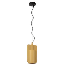 Betonowa lampa wisząca Bat żółta