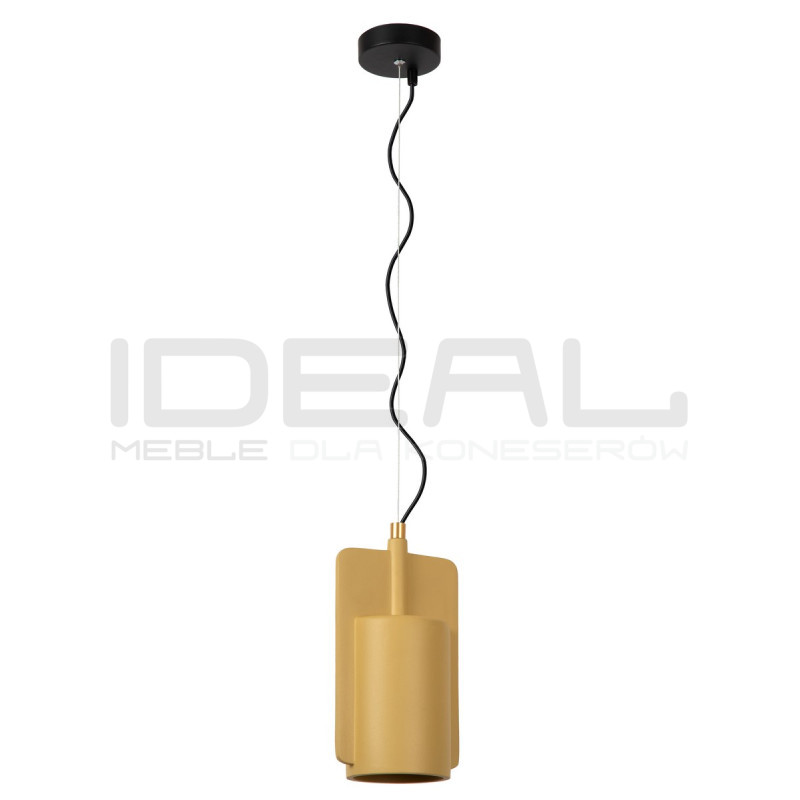 Betonowa lampa wisząca Bat żółta