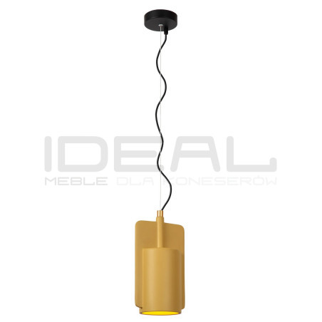 Betonowa lampa wisząca Bat żółta