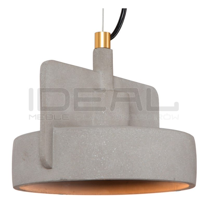 Betonowa lampa wisząca Bat potrójna kolorowa