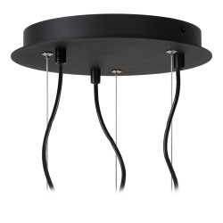 Betonowa lampa wisząca Bat potrójna kolorowa