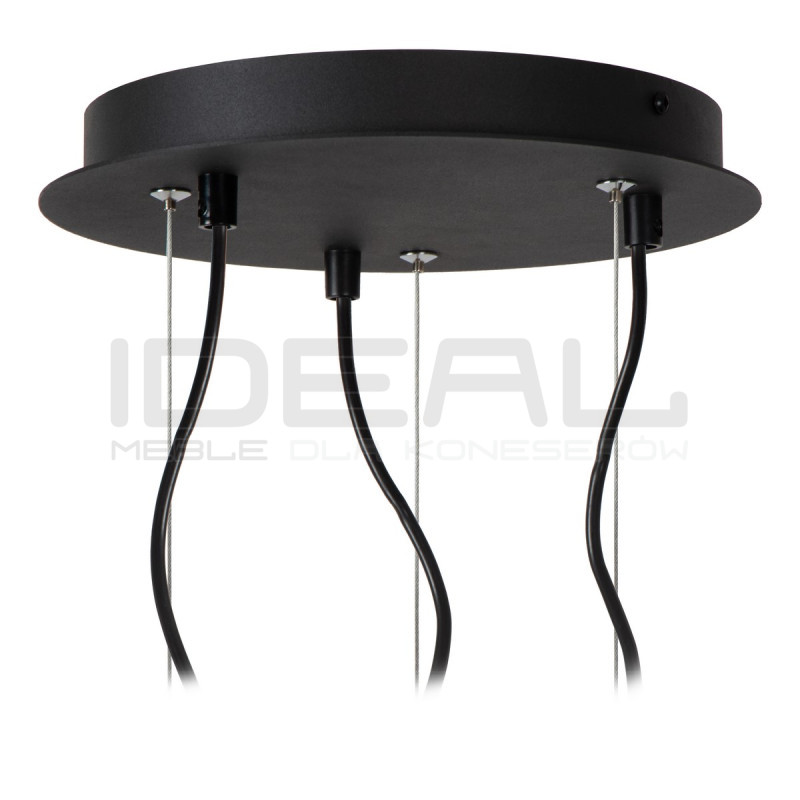 Betonowa lampa wisząca Bat potrójna kolorowa