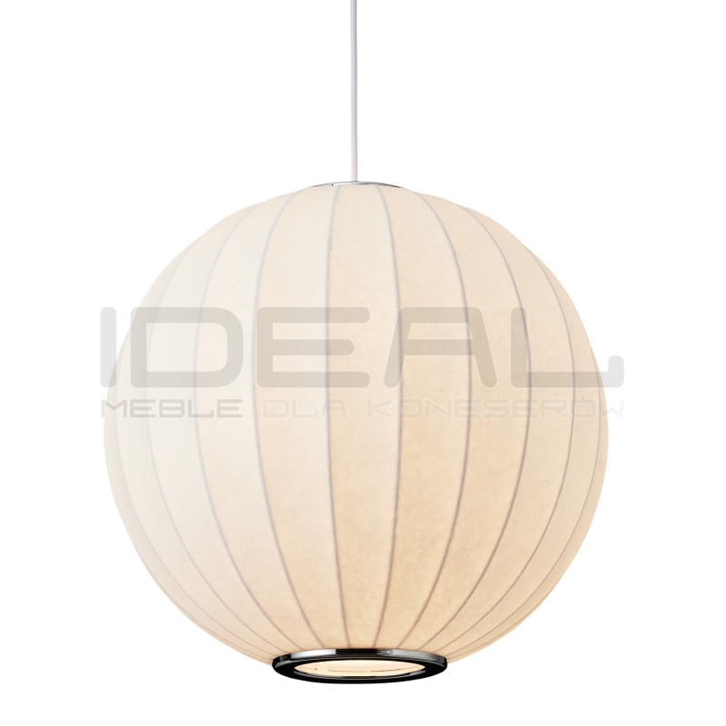 LAMPA WISZĄCA SILK BIAŁA 30 z jedwabiu