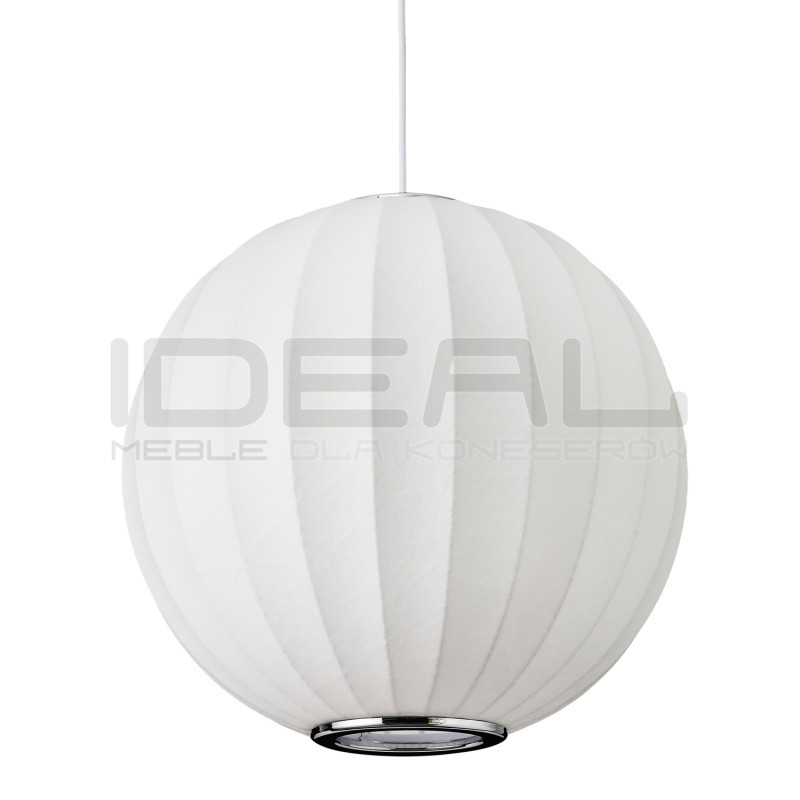 LAMPA WISZĄCA SILK BIAŁA 30 z jedwabiu