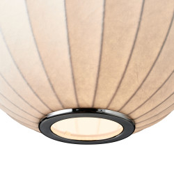 LAMPA WISZĄCA SILK BIAŁA 30 z jedwabiu