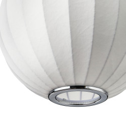 LAMPA WISZĄCA SILK BIAŁA 30 z jedwabiu