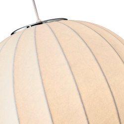 LAMPA WISZĄCA SILK BIAŁA 30 z jedwabiu