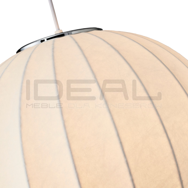 LAMPA WISZĄCA SILK BIAŁA 30 z jedwabiu