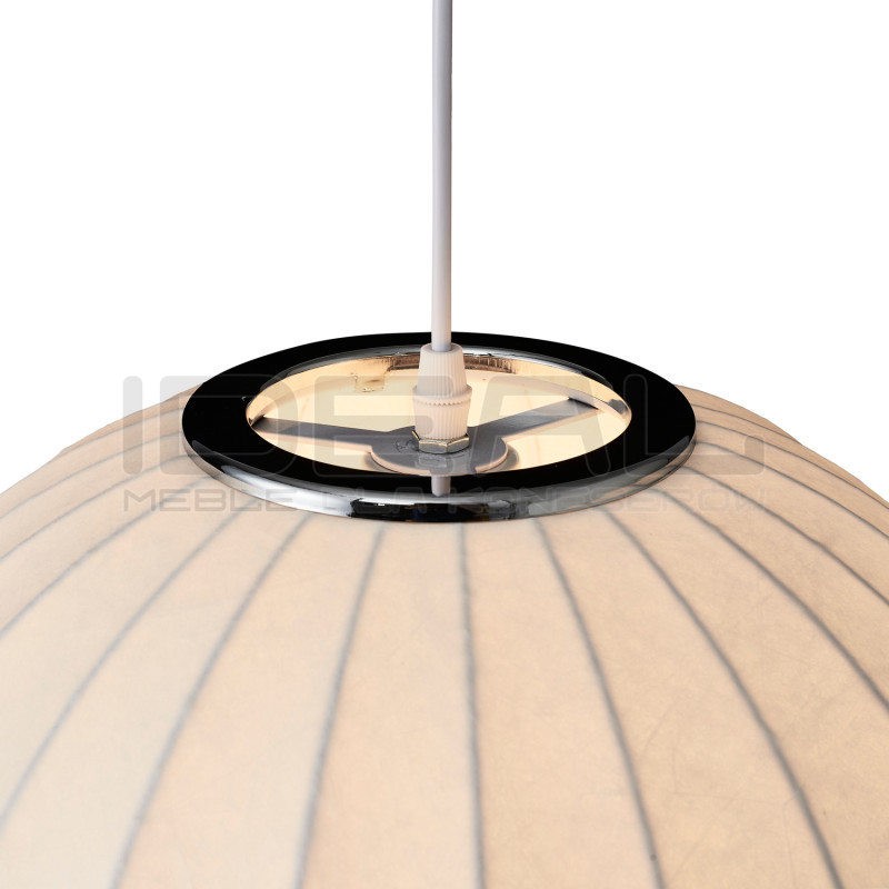 LAMPA WISZĄCA SILK BIAŁA 30 z jedwabiu