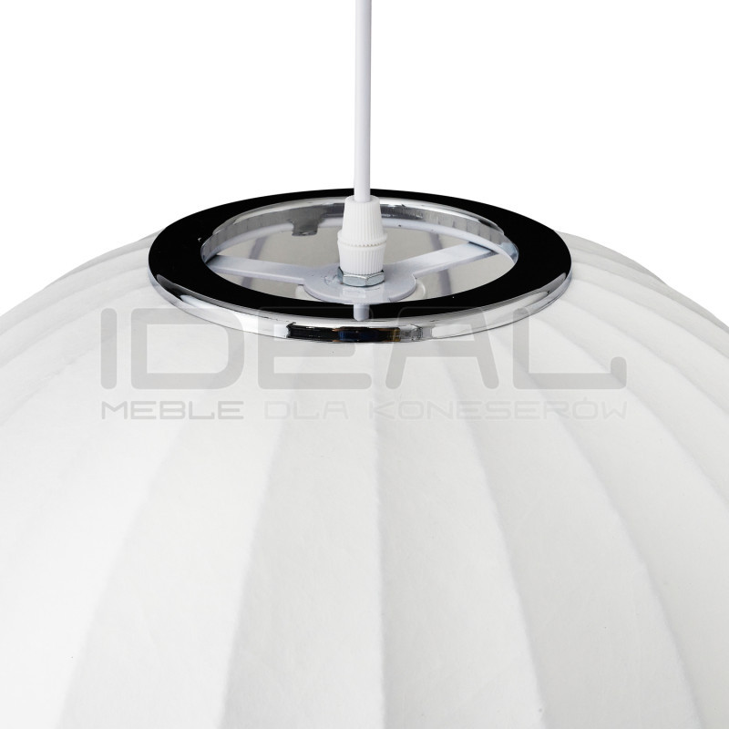 LAMPA WISZĄCA SILK BIAŁA 30 z jedwabiu