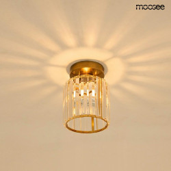 Kryształowy plafon Rey złoty