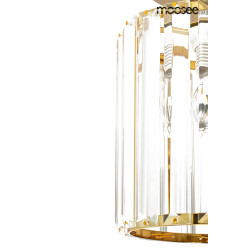 Kryształowy plafon Rey złoty