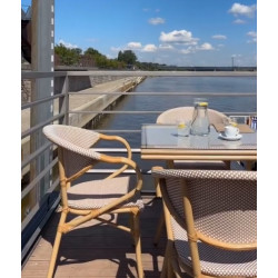 Krzesło Boho Bistro Paris rattanowe