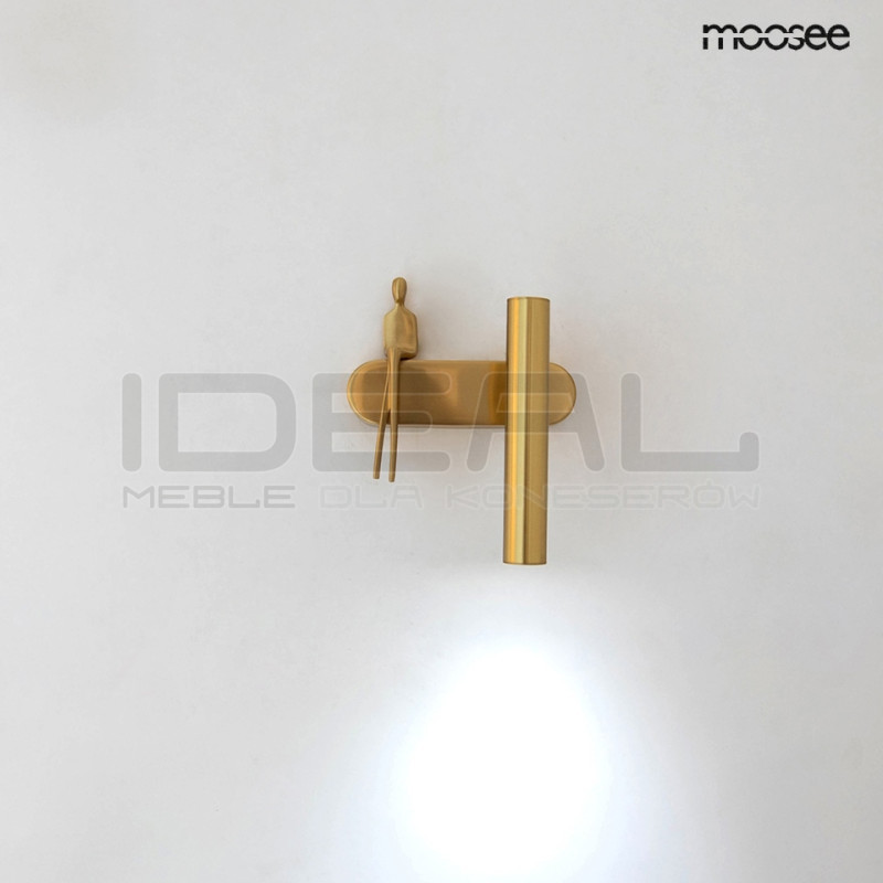 Kinkiet BOY TUBE złoty lewy/prawy