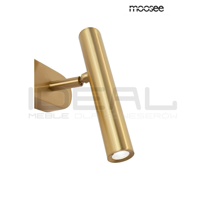 Kinkiet BOY TUBE złoty lewy/prawy