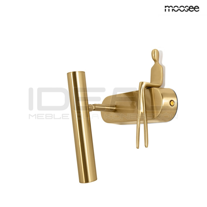 Kinkiet BOY TUBE złoty lewy/prawy