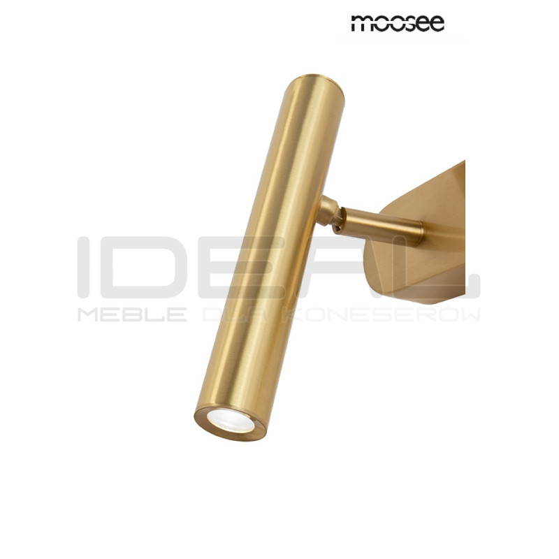 Kinkiet BOY TUBE złoty lewy/prawy