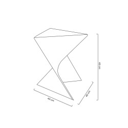 Stolik ZIK transparentny