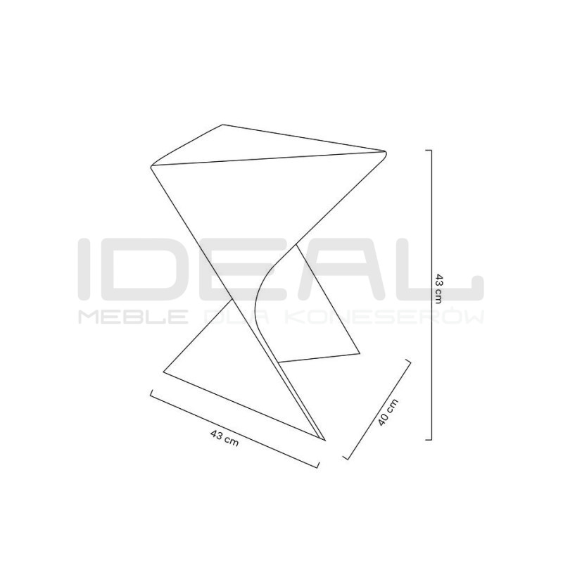 Stolik ZIK transparentny