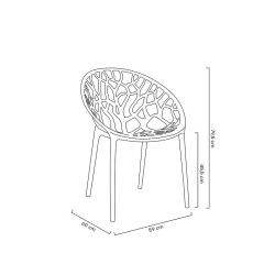Krzesło ażurowe Koral Mode