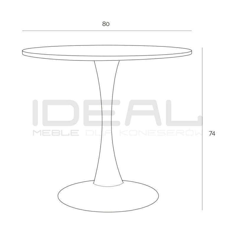 Stół Tulip Skinny 80