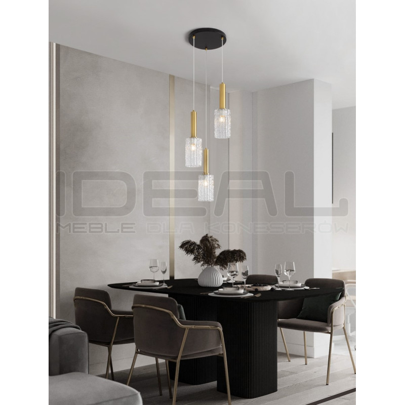 Lampa wisząca Froz 3 złota