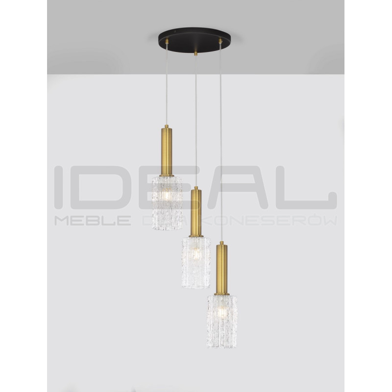 Lampa wisząca Froz 3 złota