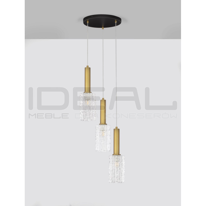 Lampa wisząca Froz 3 złota