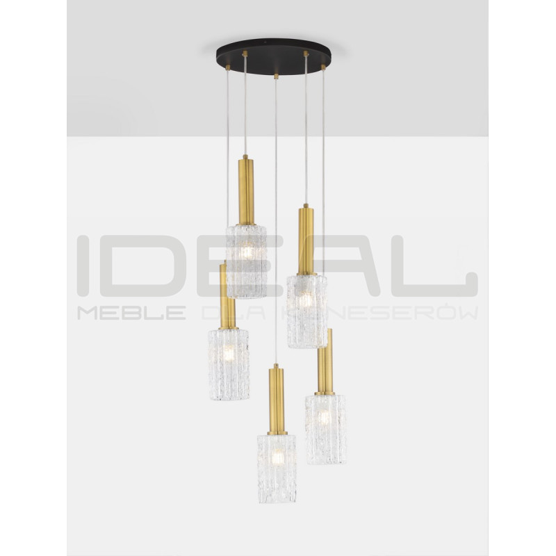 Lampa wisząca Froz 5 złota