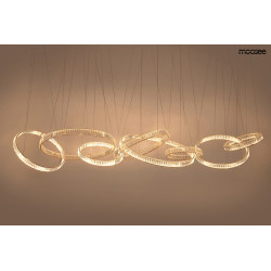 Lampa wisząca glamour LIBERTY LINE 8 złota 320 cm