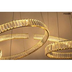 Lampa wisząca glamour LIBERTY LINE 8 złota 320 cm