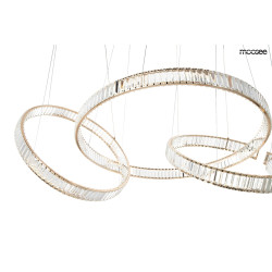 Lampa wisząca glamour LIBERTY LINE 8 złota 320 cm