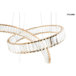 Lampa wisząca glamour LIBERTY LINE 8 złota 320 cm