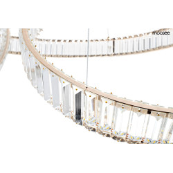 Lampa wisząca glamour LIBERTY LINE 8 złota 320 cm