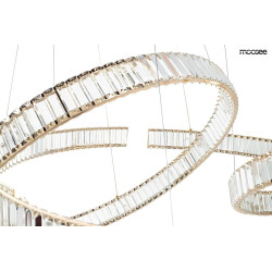 Lampa wisząca glamour LIBERTY LINE 8 złota 320 cm