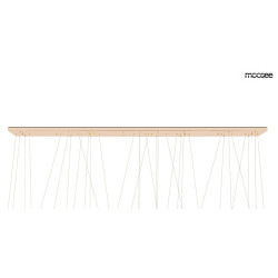 Lampa wisząca glamour LIBERTY LINE 8 złota 320 cm