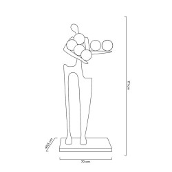 Lampa stojąca rzeźba Człowiek Human DREAMER