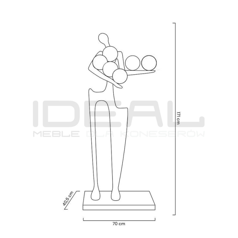 Lampa stojąca rzeźba Człowiek Human DREAMER