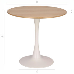 Stół Tulip Skinny 80 dąb