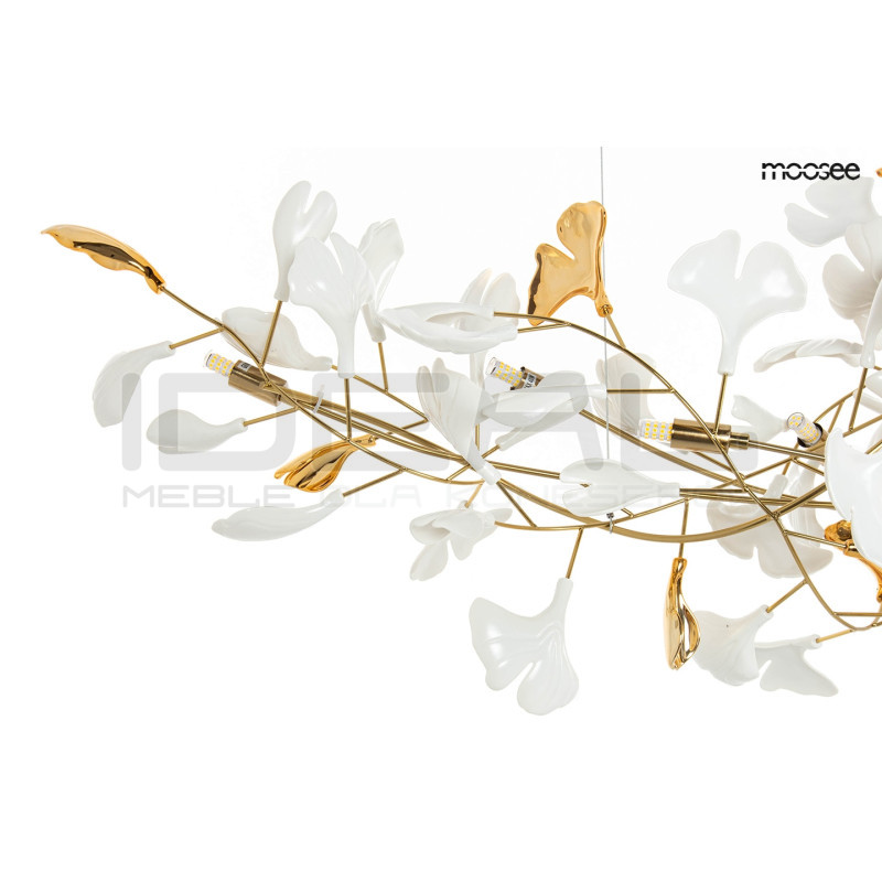 Lampa wisząca pozioma glamour FLORA 250 PP złota