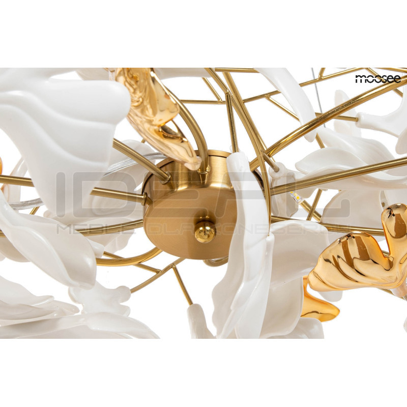 Lampa wisząca pozioma glamour FLORA 250 PP złota