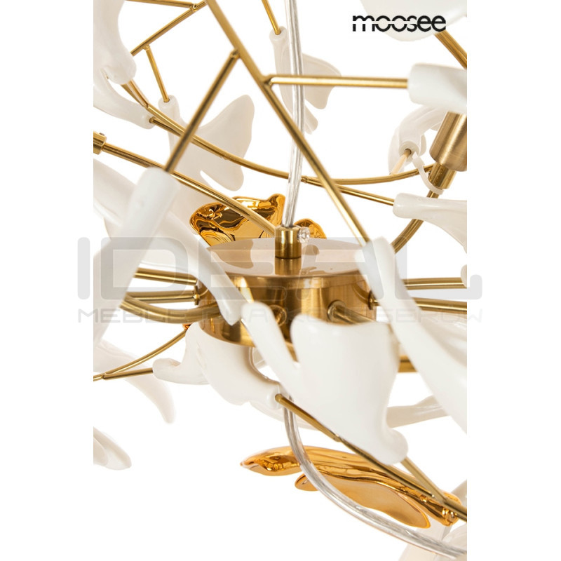 Lampa wisząca pozioma glamour FLORA 250 PP złota