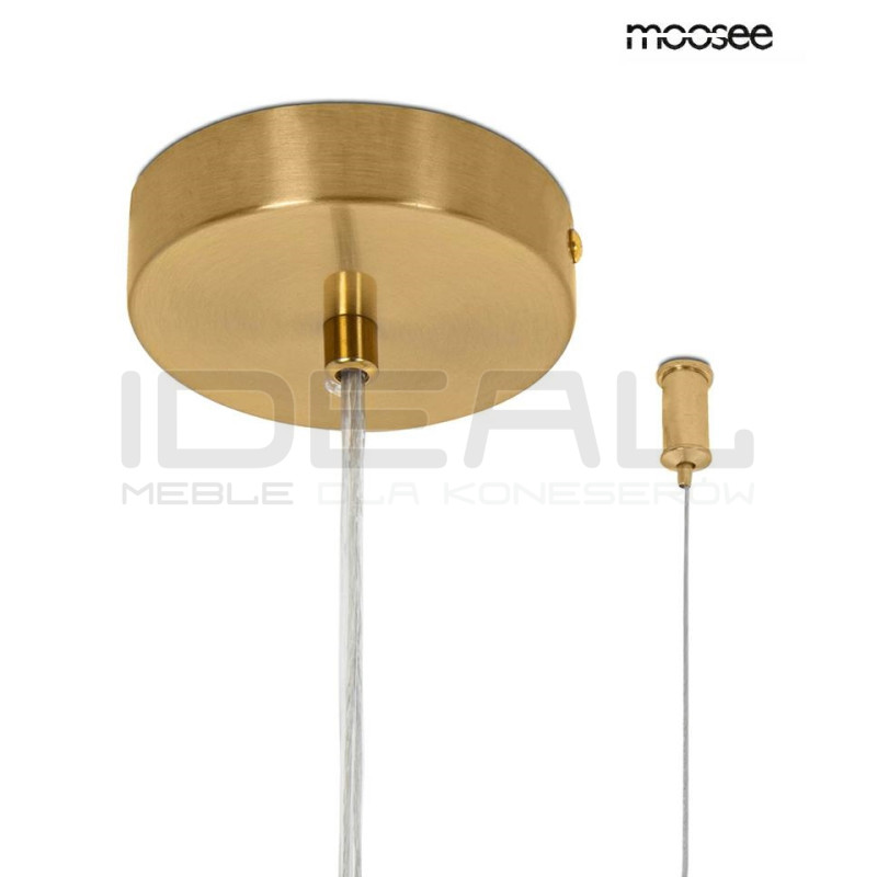 Lampa wisząca pozioma glamour FLORA 250 PP złota