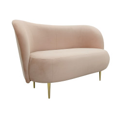 Sofa glamour nowoczesna na nóżkach Aldo 2 os.