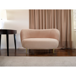 Sofa glamour nowoczesna na nóżkach Aldo 2 os.