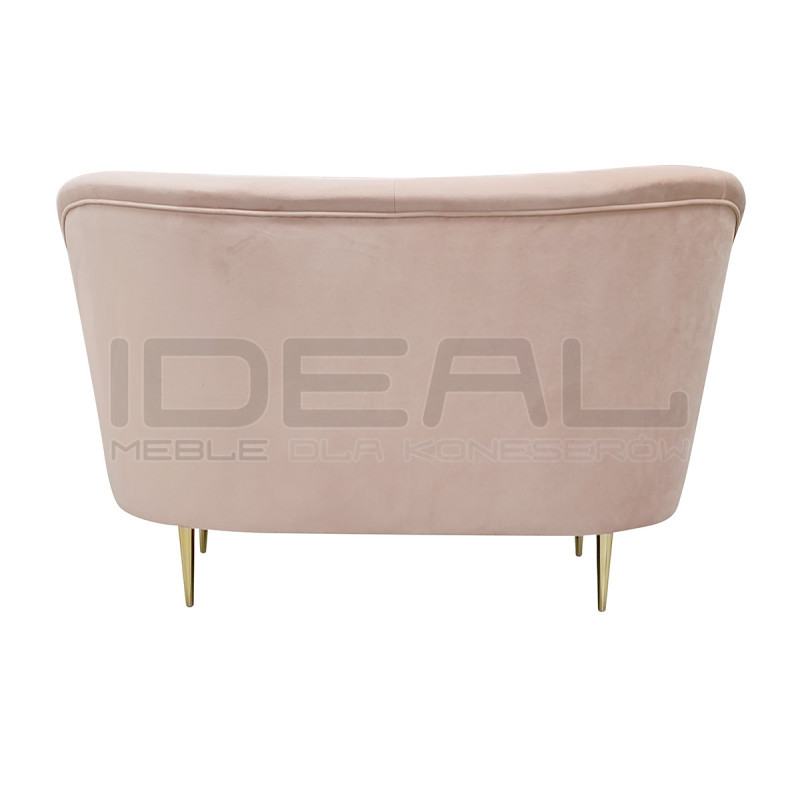 Sofa glamour nowoczesna na nóżkach Aldo 2 os.