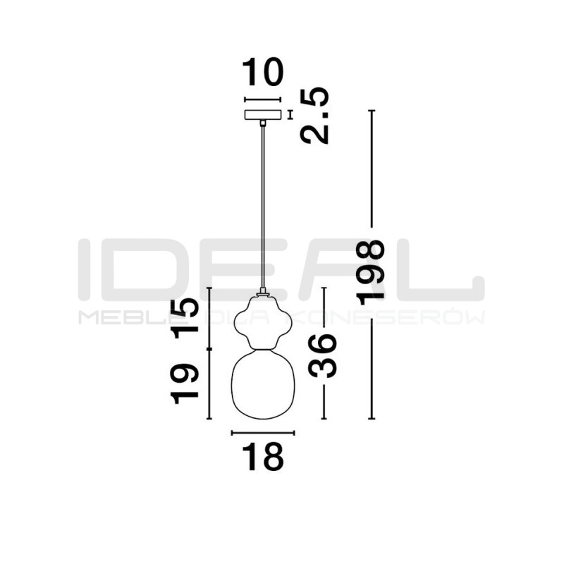 Lampa wisząca Plusy